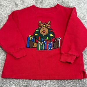 Class Club Kids Christmas Reindeer Sweatshirt. Kids size 4T